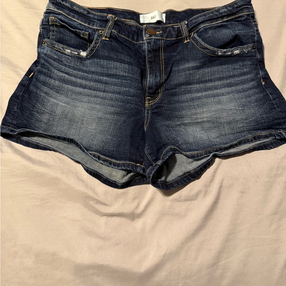 BKE Payten Dark Blue Jean Shorts